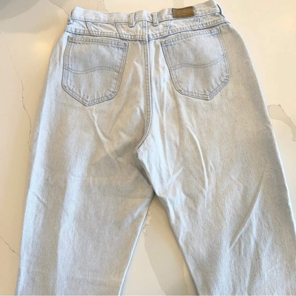 VINTAGE! 80s 90s Y2K Lee Riders Women’s Light Wash Straight Jeans Denim Size 14